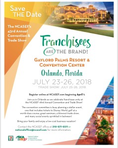 NCASEF 2018 Convention FLyer